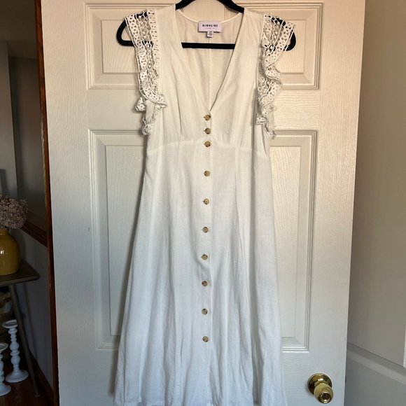 Highline Collective White Linen Dress - Picture 5 of 10